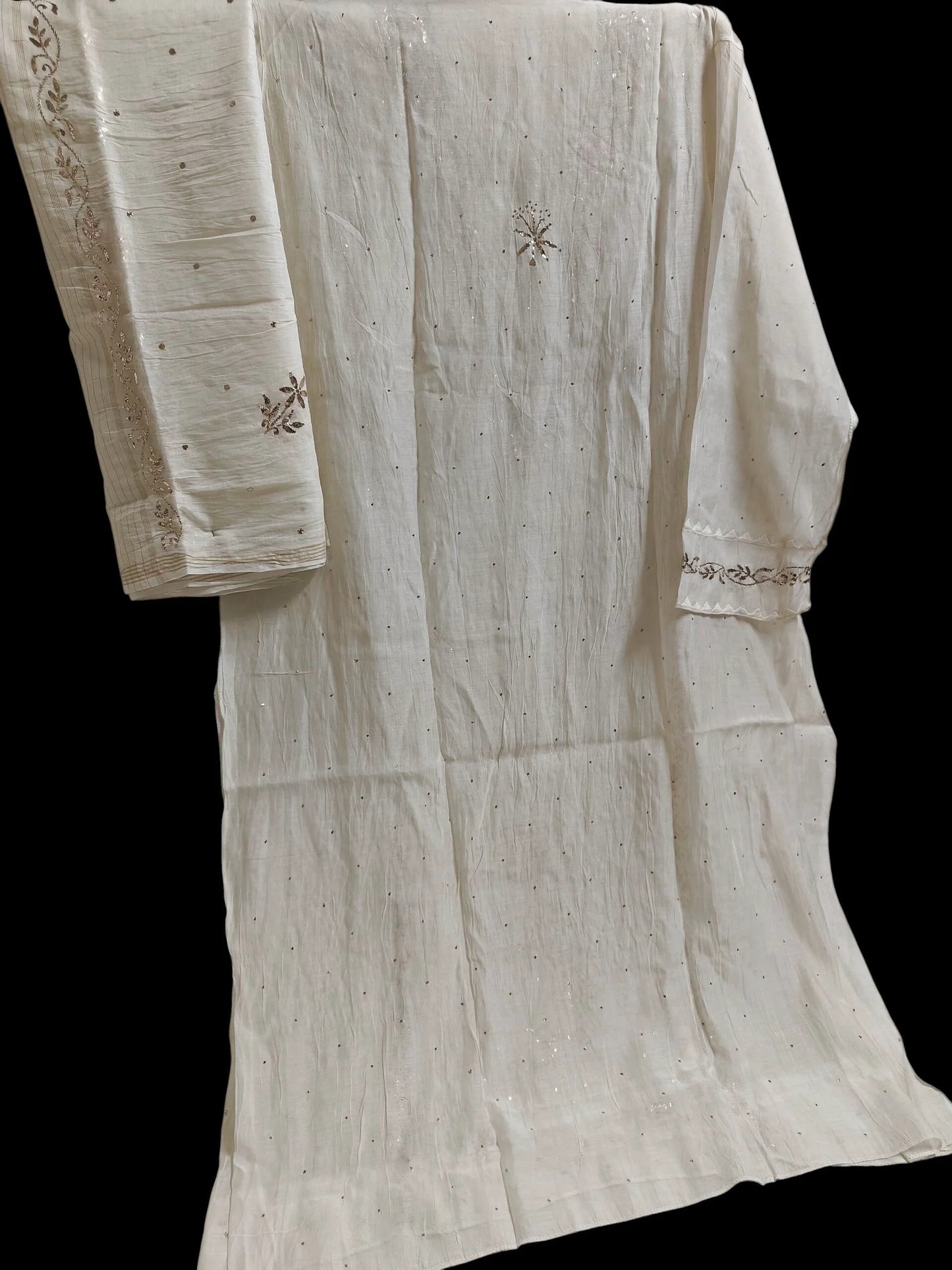 Mul Mukesh Kamdani Suit - Semi stitched