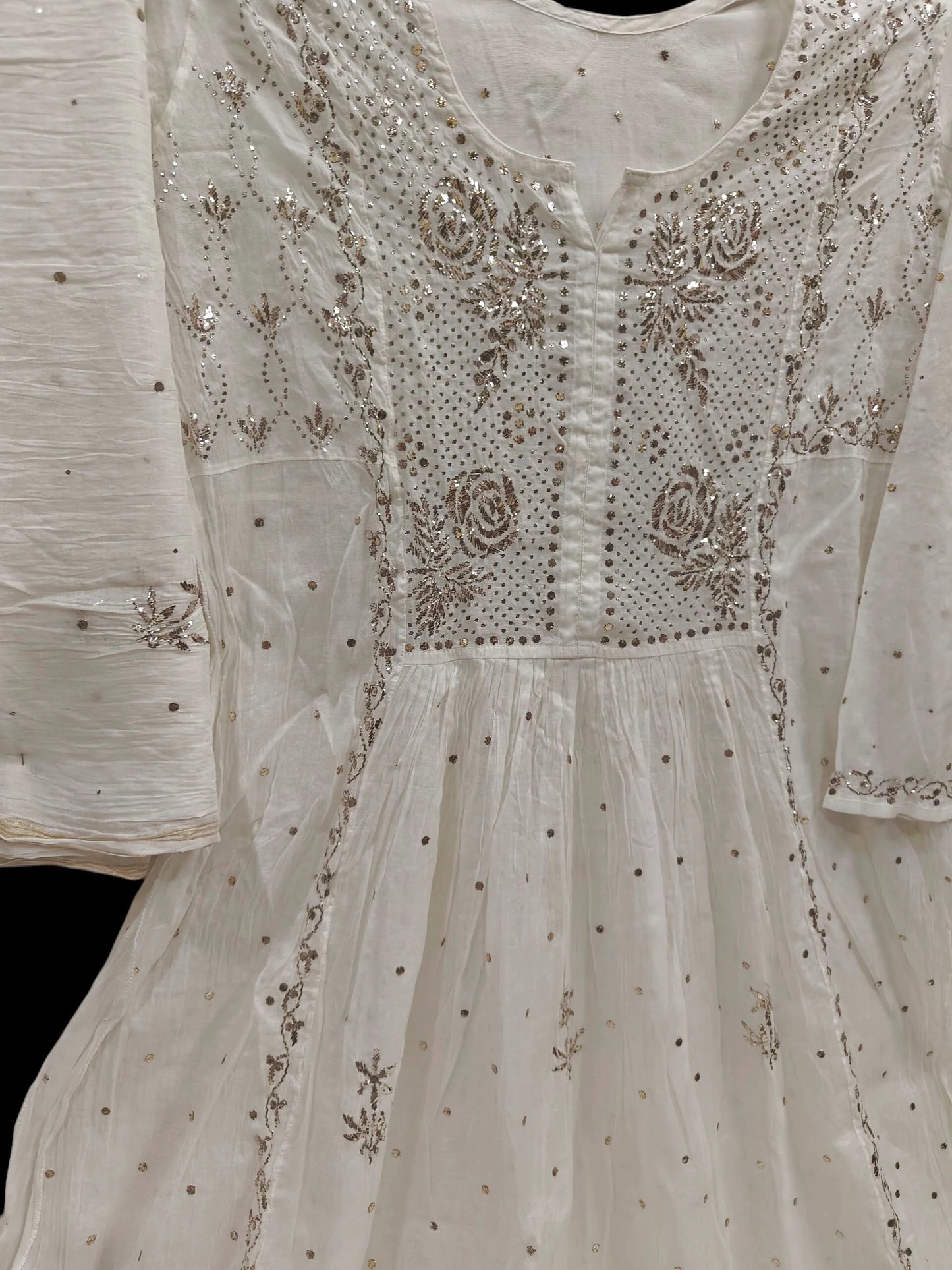 Mul Mukesh Kamdani Gown - Semi stitched