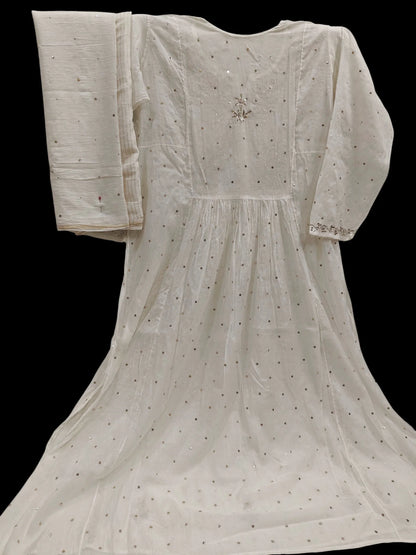 Mul Mukesh Kamdani Gown - Semi stitched