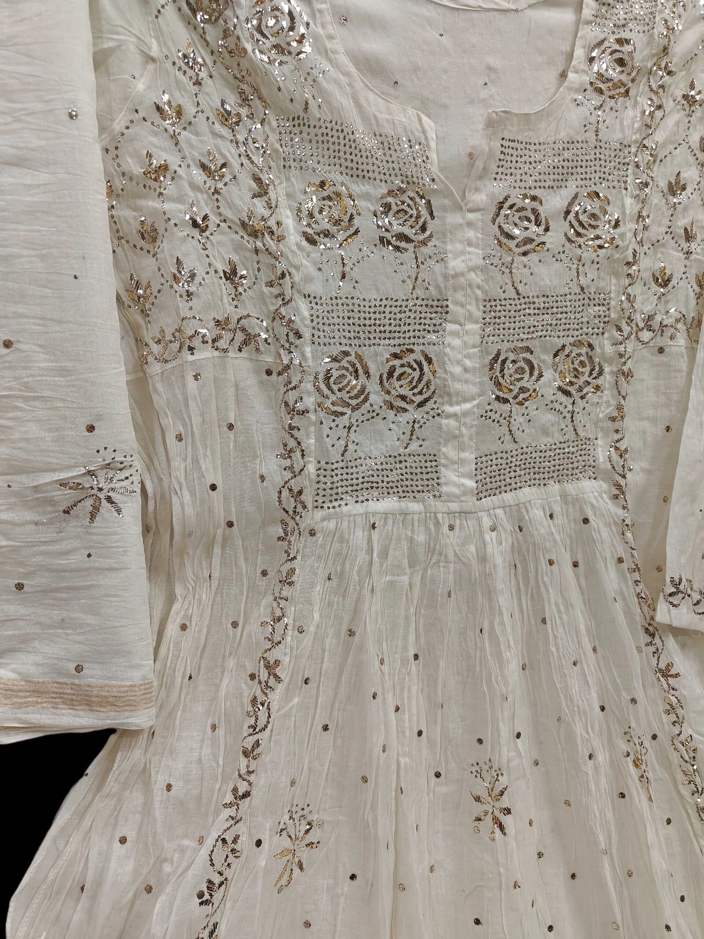 Mul Mukesh Kamdani Gown - Semi stitched