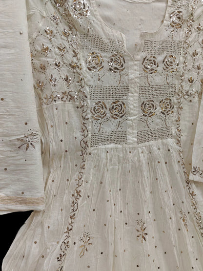Mul Mukesh Kamdani Gown - Semi stitched