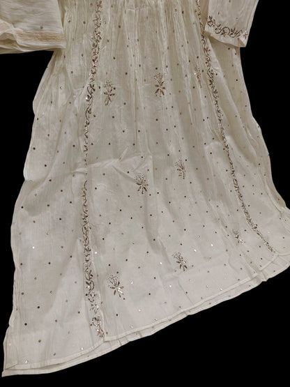 Mul Mukesh Kamdani Gown - Semi stitched