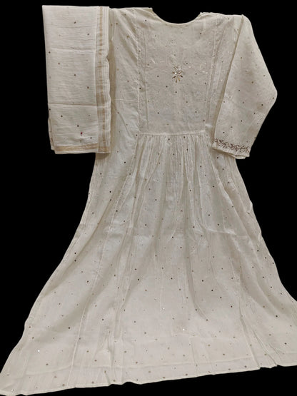 Mul Mukesh Kamdani Gown - Semi stitched