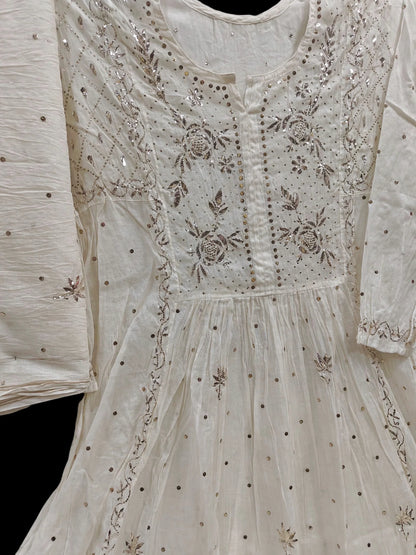 Mul Mukesh Kamdani Gown - Semi stitched
