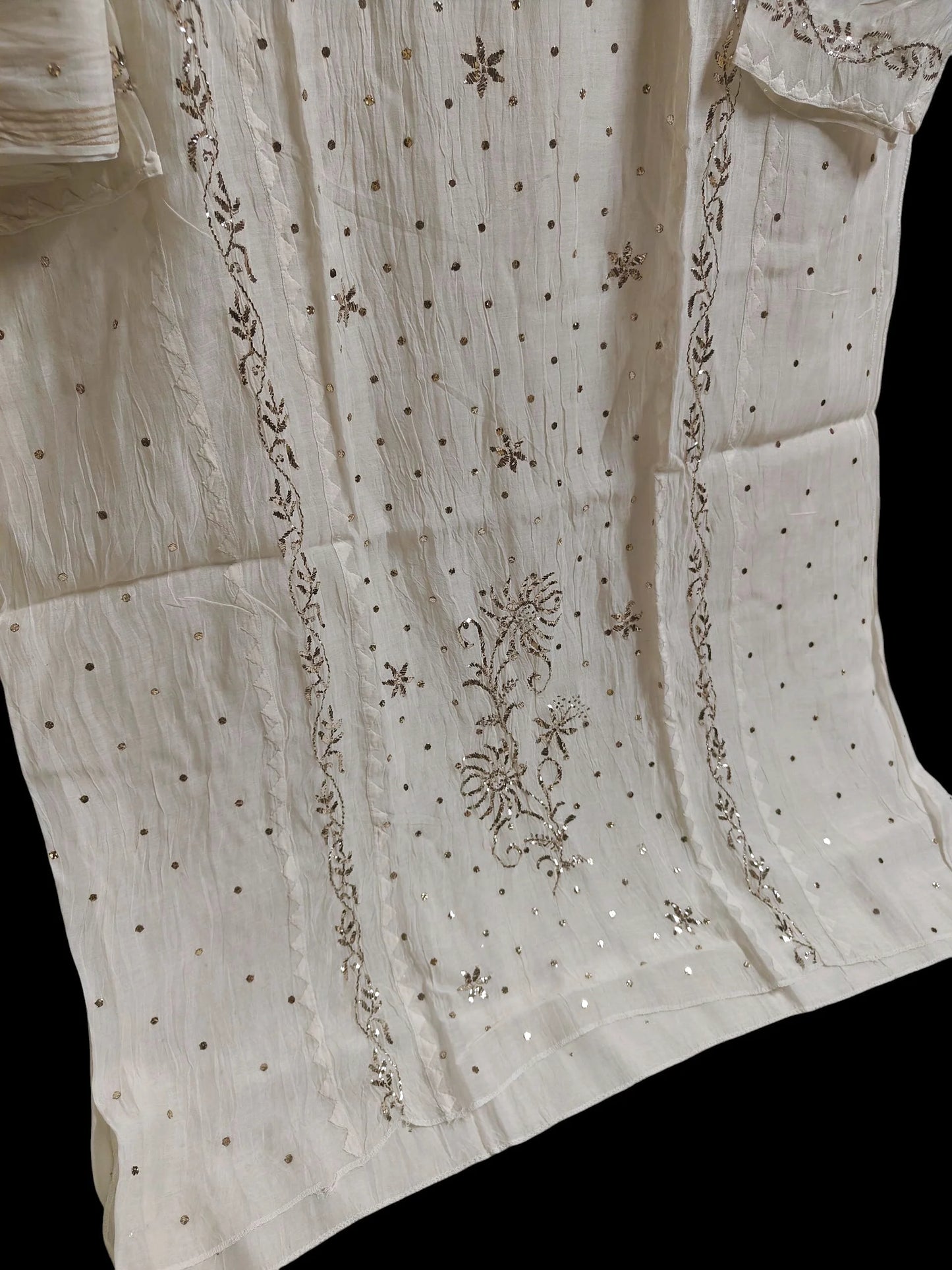 Mul Mukesh Kamdani Suit - Semi stitched