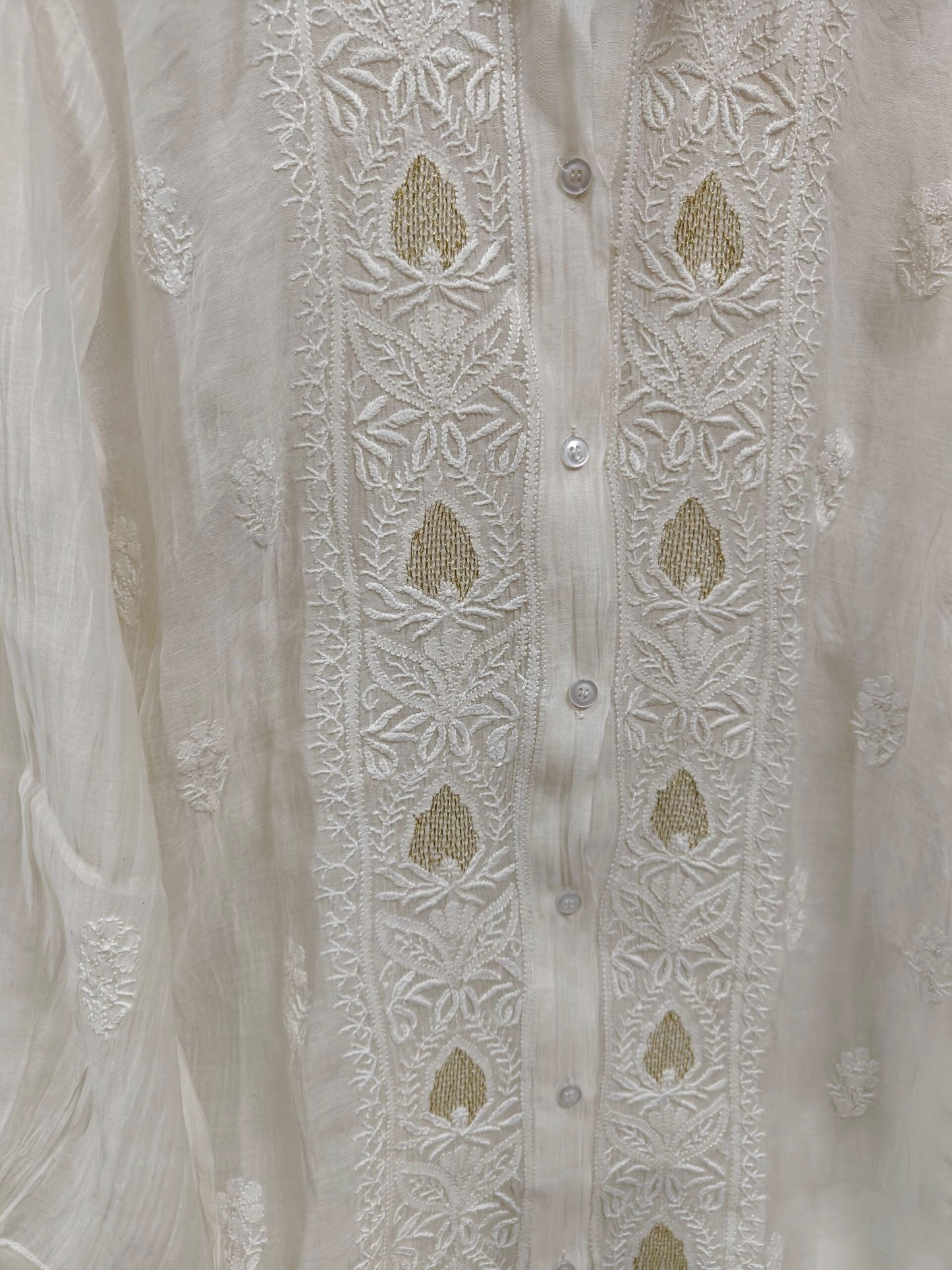Mul Embroidered Shirt - Kasab Work