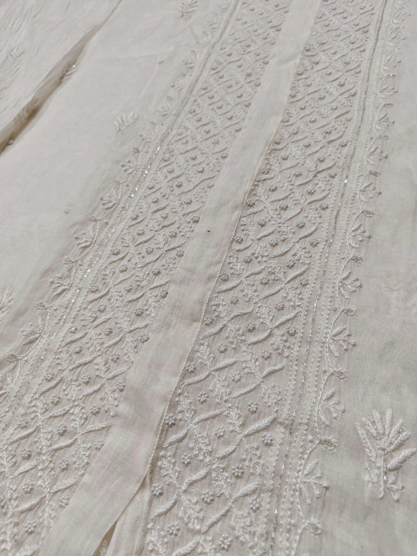 Mul Co-ord Set - Moti Cut Dana work