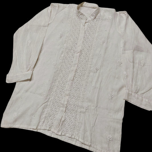 Mul Co-ord Set - Moti Cut Dana work