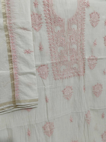 Mul Embroidered Suit - Un-stitched