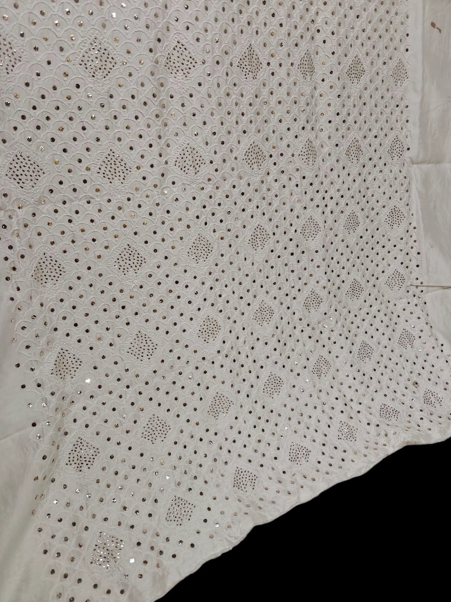Refined Mukesh Kamdani Handwork Kurta Fabric – Unstitched | Mul Chanderi