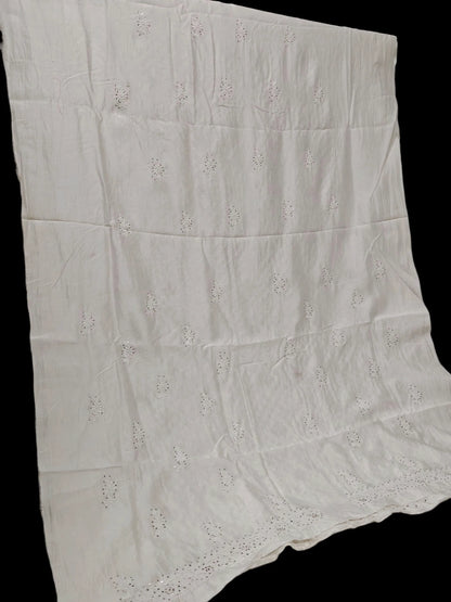 Refined Mukesh Kamdani Handwork Kurta Fabric – Unstitched | Mul Chanderi
