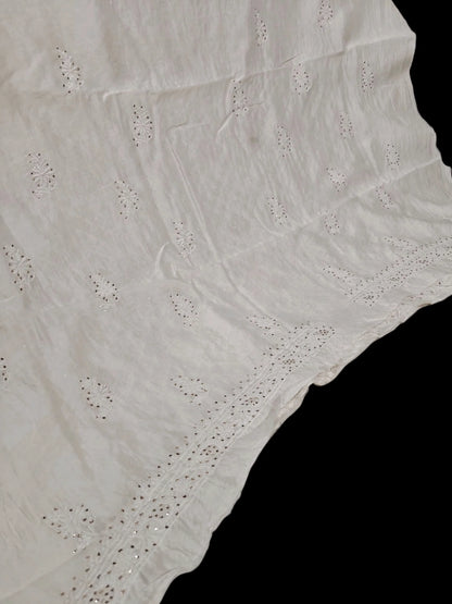 Refined Mukesh Kamdani Handwork Kurta Fabric – Unstitched | Mul Chanderi