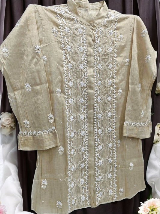 Tissue Co-ord Set - Moti Cut Dana work