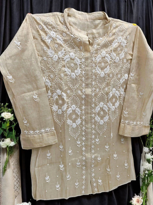 Tissue Co-ord Set - Moti Cut Dana work