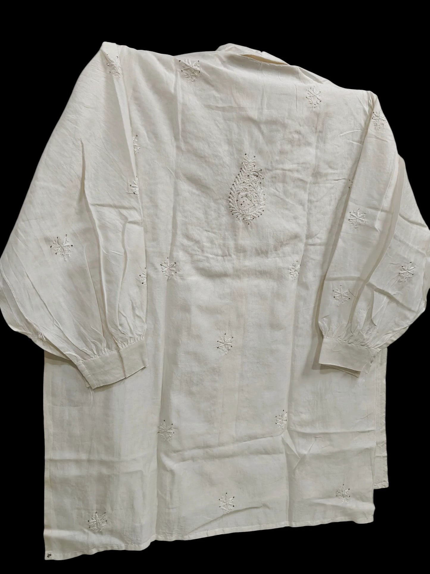 Co-ord Set with Mukesh Kamdani work – Semi-Stitched | Mul Chanderi Fabric