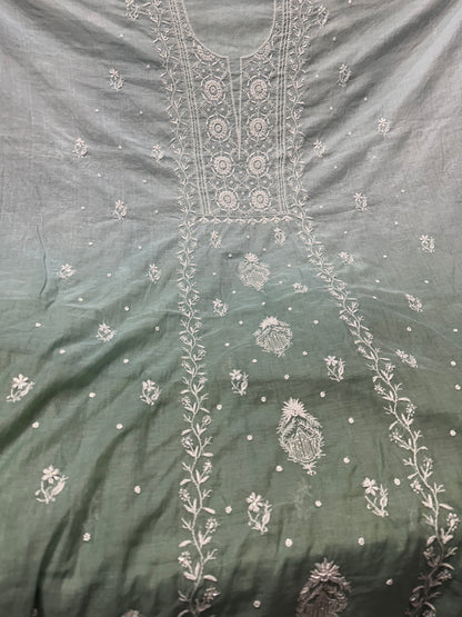 Mul Chanderi Chikankari 2 Pc Suit | Moti Cut Dana Embellishment