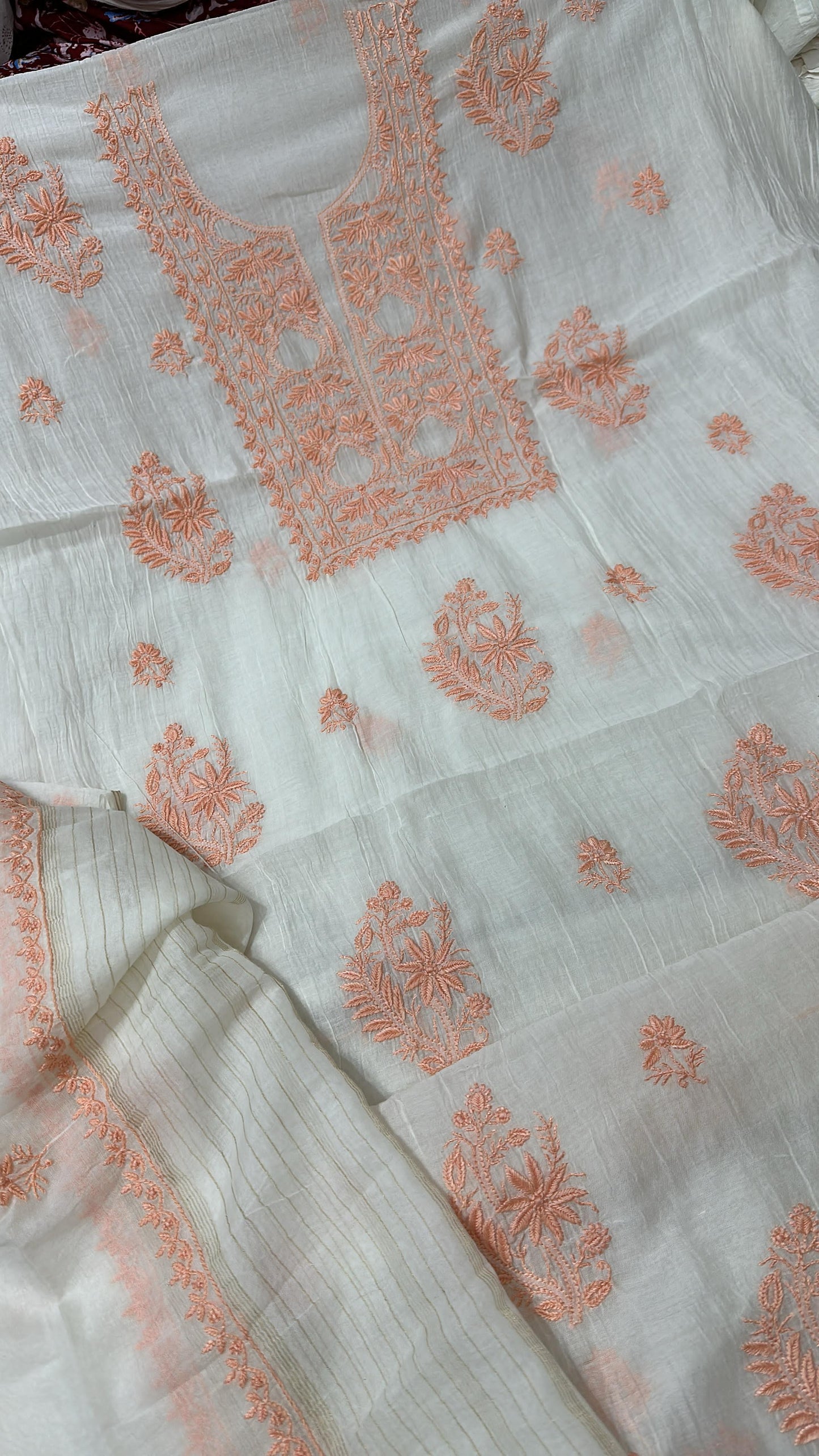 Mul Chanderi Suit with Dupatta